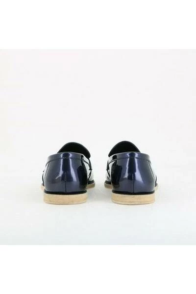 Chanel Vintage Vintage Schoenen Pre-assured Moccasins In Verni Leather Blue 1 Chanel Vintage Vintage Schoenen Pre-assured Moccasins In Verni Leather Blue