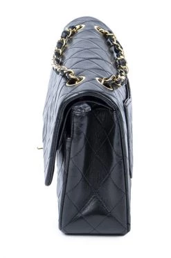 Chanel Vintage Vintage Tassen Pre-owned Medium Double Flap Bag Black -Goedkope Chanel Vintage winkel df97daeeac8c7204acafd879b369937f