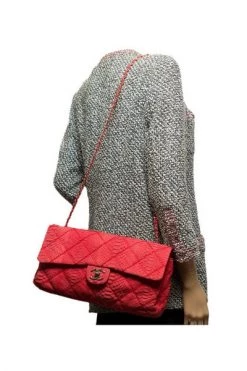 Chanel Vintage Vintage Tassen Pre-owned Leather Crossbody-bags Red -Goedkope Chanel Vintage winkel e0a592f6c8f0dc00e3981e69cb2d3bb4