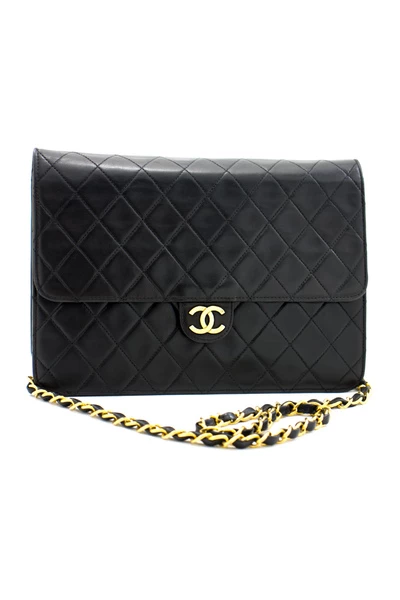Chanel Vintage Vintage Tassen Pre-owned Classic Flap Bag Black 5 Chanel Vintage Vintage Tassen Pre-owned Classic Flap Bag Black - Afbeelding 5