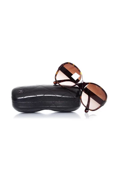 Chanel Vintage Vintage Accessoires Pre-owned Plastic Sunglasses Brown 6 Chanel Vintage Vintage Accessoires Pre-owned Plastic Sunglasses Brown - Afbeelding 6