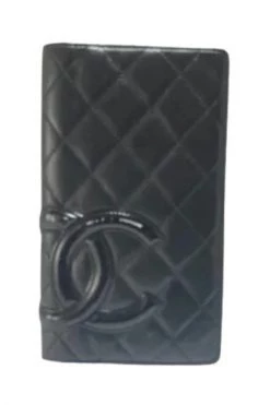 Chanel Vintage Vintage Accessoires Pre-owned Leather Wallets Black