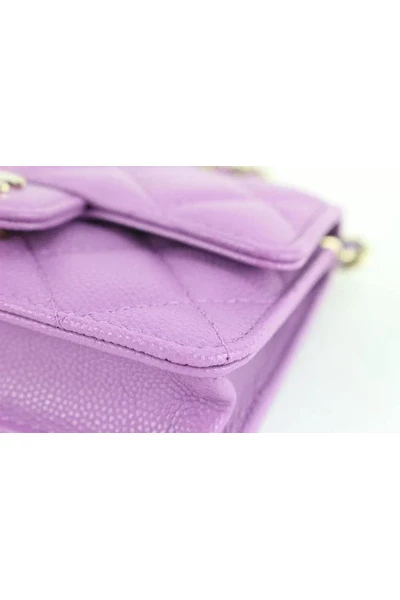 Chanel Vintage Vintage Tassen Pre-owned Shoulder Bags Purple 3 Chanel Vintage Vintage Tassen Pre-owned Shoulder Bags Purple - Afbeelding 3