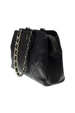 Chanel Vintage Vintage Tassen Pre-owned Leather Chanel-bags Black -Goedkope Chanel Vintage winkel e21011bae191f42974b462b68a466509