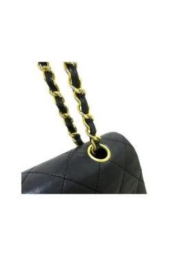 Chanel Vintage Vintage Tassen Pre-owned Medium Double Flap Bag Black -Goedkope Chanel Vintage winkel e2239edec75e75f1c497ae1ef39fc6c7