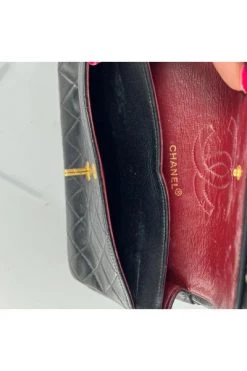 Chanel Vintage Vintage Tassen Pre-owned Leather Flap Bag Black -Goedkope Chanel Vintage winkel e2e20575d8364af522f1053374564e76