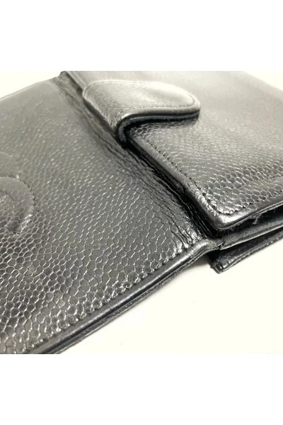Chanel Vintage Vintage Accessoires Pre-owned Leather Wallets Black 1 Chanel Vintage Vintage Accessoires Pre-owned Leather Wallets Black