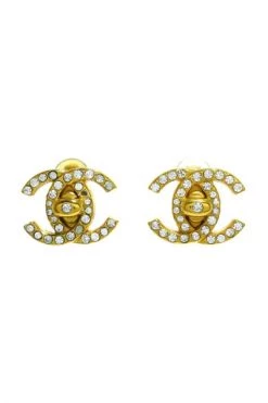 Chanel Vintage Vintage Sieraden Pre-owned Earrings Yellow -Goedkope Chanel Vintage winkel e4137a311666b076869c72ddcb33a5eb