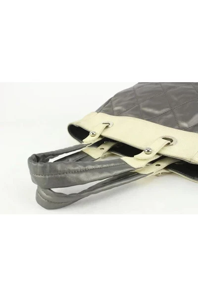 Chanel Vintage Vintage Tassen Pre-owned Handbags Gray 1 Chanel Vintage Vintage Tassen Pre-owned Handbags Gray