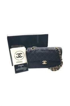 Chanel Vintage Vintage Tassen Pre-owned Canvas Chanel-bags Black