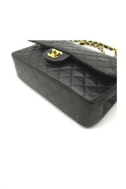 Chanel Vintage Vintage Tassen Pre-owned Medium Double Flap Bag Black