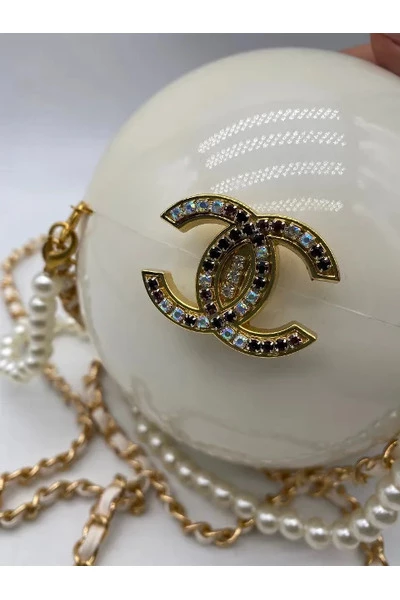 Chanel Vintage Vintage Tassen Pre-owned Glass Chanel-bags Beige 3 Chanel Vintage Vintage Tassen Pre-owned Glass Chanel-bags Beige - Afbeelding 3