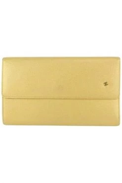 Chanel Vintage Vintage Accessoires Pre-owned Leather Wallets Yellow -Goedkope Chanel Vintage winkel e6aa0669890ac8259694052cf261f54f
