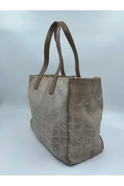 Chanel Vintage Vintage Tassen Pre-owned Nylon Chanel-bags Beige -Goedkope Chanel Vintage winkel e77b516383eaad542102ab26827f950e