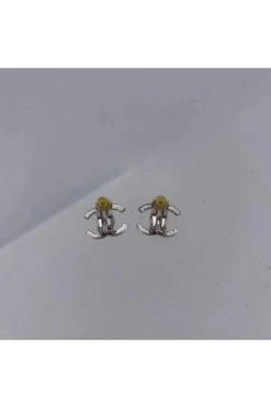 Chanel Vintage Vintage Sieraden Pre-owned Metal Chanel-jewelry Gray