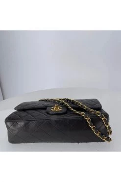 Chanel Vintage Vintage Tassen Pre-owned Leather Chanel-bags Black