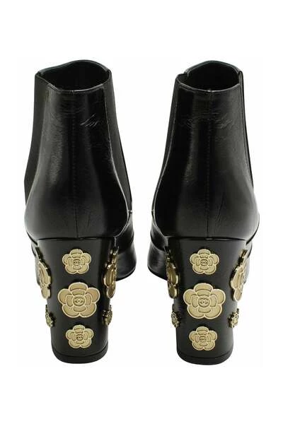 Chanel Vintage Vintage Schoenen Pre-owned Boots Black 4 Chanel Vintage Vintage Schoenen Pre-owned Boots Black - Afbeelding 4
