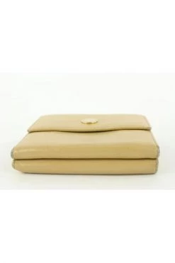 Chanel Vintage Vintage Accessoires Pre-owned Leather Wallets Beige