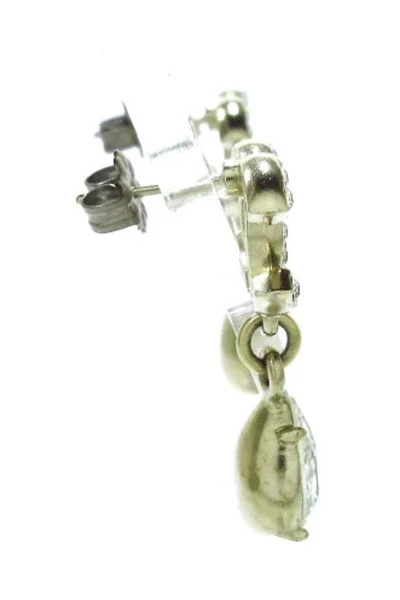 Chanel Vintage Vintage Sieraden Pre-owned Metal Earrings Gray 1 Chanel Vintage Vintage Sieraden Pre-owned Metal Earrings Gray