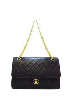 Chanel Vintage Vintage Tassen Pre-owned Leather Chanel-bags Black -Goedkope Chanel Vintage winkel ead1437c0c646b3d964075563d7c2c60