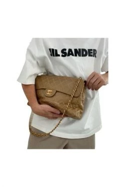 Chanel Vintage Vintage Tassen Pre-owned Flap Bag Beige -Goedkope Chanel Vintage winkel eb1de26d566834d4ecd70cc3f8dd9f8b