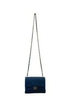 Chanel Vintage Vintage Tassen Pre-owned Leather Chanel-bags Blue