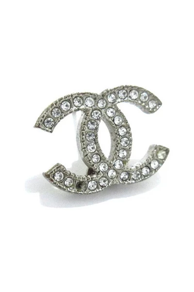 Chanel Vintage Vintage Sieraden Pre-owned Metal Earrings Gray 6 Chanel Vintage Vintage Sieraden Pre-owned Metal Earrings Gray - Afbeelding 6