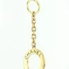 Chanel Vintage Vintage Accessoires Pre-owned Metal Key-holders Yellow