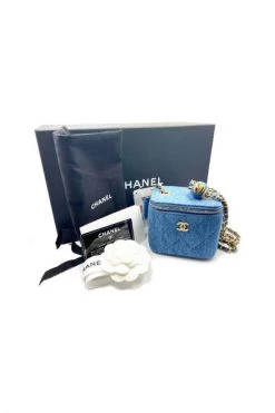 Chanel Vintage Vintage Tassen Pre-owned Canvas Chanel-bags Blue -Goedkope Chanel Vintage winkel ebdb5f5834dc4ae72b0a4d06ef65316e