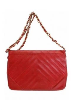 Chanel Vintage Vintage Tassen Pre-owned Shoulder Bags Red -Goedkope Chanel Vintage winkel ebffc39d649c689bf219a0b83610d1f7