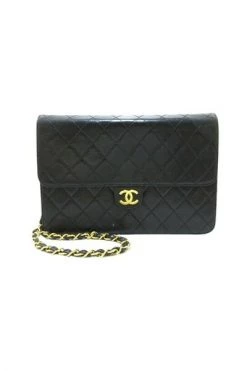 Chanel Vintage Vintage Tassen Pre-owned Leather Chanel-bags Black -Goedkope Chanel Vintage winkel edcca41f598023af673988aa4d8a6ab1