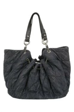 Chanel Vintage Vintage Tassen Shoulder Bags Blue