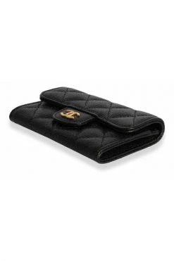Chanel Vintage Vintage Accessoires Quilted Caviar Flap Card Holder Wallet Black -Goedkope Chanel Vintage winkel eed659c3c006019a49d56183a143170f