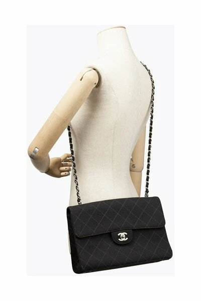 Chanel Vintage Vintage Tassen Pre-owned Classic Single Flap Bag Black 5 Chanel Vintage Vintage Tassen Pre-owned Classic Single Flap Bag Black - Afbeelding 5