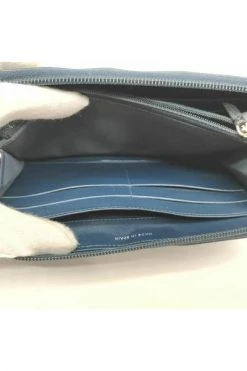 Chanel Vintage Vintage Accessoires Pre-owned Leather Wallets Blue -Goedkope Chanel Vintage winkel f0d5549964ba150e84e770c6a9a5667c