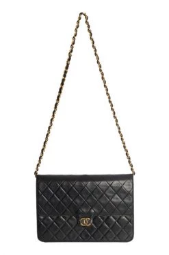 Chanel Vintage Vintage Tassen Pre-owned Shoulder Bag Black -Goedkope Chanel Vintage winkel f0dc2473f96f18a61e9b99442b79d48b