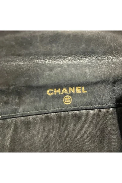 Chanel Vintage Vintage Accessoires Pre-owned Leather Wallets Black 2 Chanel Vintage Vintage Accessoires Pre-owned Leather Wallets Black - Afbeelding 2