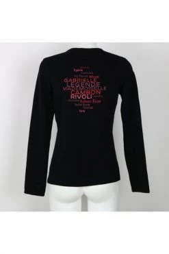 Chanel Vintage Vintage Tops Pre-Owned Coconut Red Cotton T-shirt Black -Goedkope Chanel Vintage winkel f140a15f5ee32ad089adef8610ff70b3