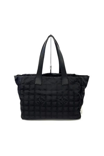 Chanel Vintage Vintage Tassen Black Polyester Chanel Travel Line Black 3 Chanel Vintage Vintage Tassen Black Polyester Chanel Travel Line Black - Afbeelding 3