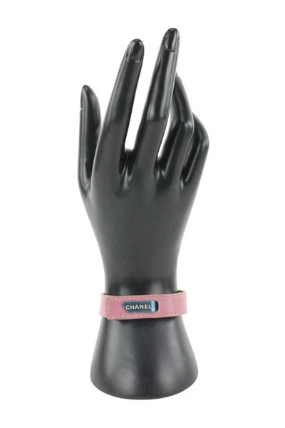 Chanel Vintage Vintage Sieraden Pre-owned Canvas Chanel-jewelry Pink 6 Chanel Vintage Vintage Sieraden Pre-owned Canvas Chanel-jewelry Pink - Afbeelding 6