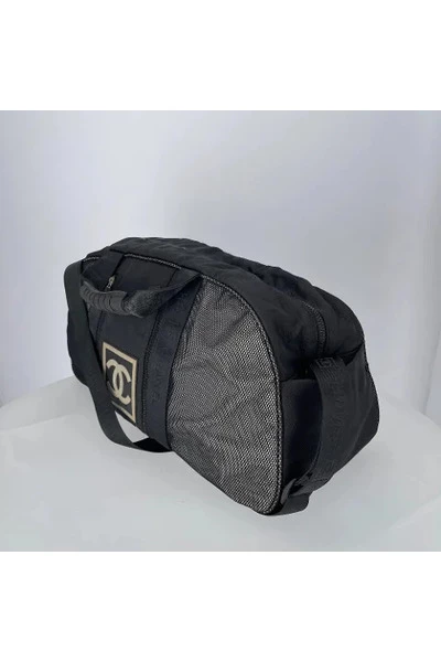 Chanel Vintage Vintage Tassen Pre-owned Nylon Chanel-bags Black 4 Chanel Vintage Vintage Tassen Pre-owned Nylon Chanel-bags Black - Afbeelding 4