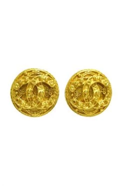 Chanel Vintage Vintage Sieraden Pre-owned Earrings Yellow -Goedkope Chanel Vintage winkel f34144a6329e26a2db08a3b04f7c20fc