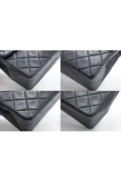 Chanel Vintage Vintage Tassen Pre-owned Mini Square Small Chain Shoulder Bag Crossbody Quilt Black 2 Chanel Vintage Vintage Tassen Pre-owned Mini Square Small Chain Shoulder Bag Crossbody Quilt Black - Afbeelding 2