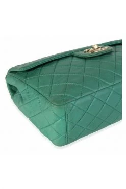 Chanel Vintage Vintage Tassen Shoulder Bags Green -Goedkope Chanel Vintage winkel f4adc347f2a8cfa681695a86fbccec8b