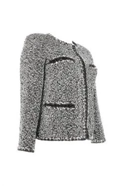 Chanel Vintage Vintage Jassen Pre-owned Wool Outerwear Black -Goedkope Chanel Vintage winkel f4d068b30f5ae9855dd1cde283fb7633