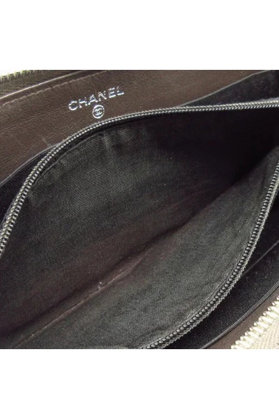 Chanel Vintage Vintage Accessoires Pre-owned Leather Wallets Brown 5 Chanel Vintage Vintage Accessoires Pre-owned Leather Wallets Brown - Afbeelding 5