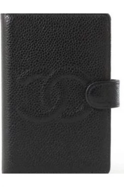 Chanel Vintage Vintage Accessoires Pre-owned Leather Home-office Black