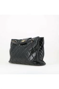 Chanel Vintage Vintage Tassen Pre-owned Shoulder Bag Black -Goedkope Chanel Vintage winkel f65aa02ee6e39ae481ed53694e87fc96