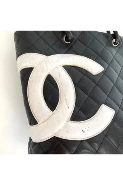 Chanel Vintage Vintage Tassen Pre-owned Leather Totes Black -Goedkope Chanel Vintage winkel f6e46fd9c03bf38fa6416e3c2abb6575
