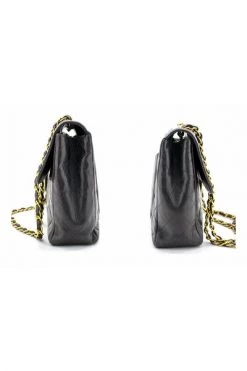 Chanel Vintage Vintage Tassen Pre-owned Large Chain Shoulder Bag Flap Black -Goedkope Chanel Vintage winkel f7056fdb30fe7152ff1eaf83d988b309